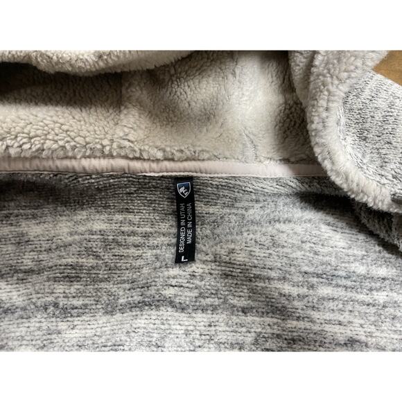Kuhl Alaska Fleece Hoodie Jacket Women’s Size Large Full Zip Gray Outdoor Hiking - Picture 10 of 12